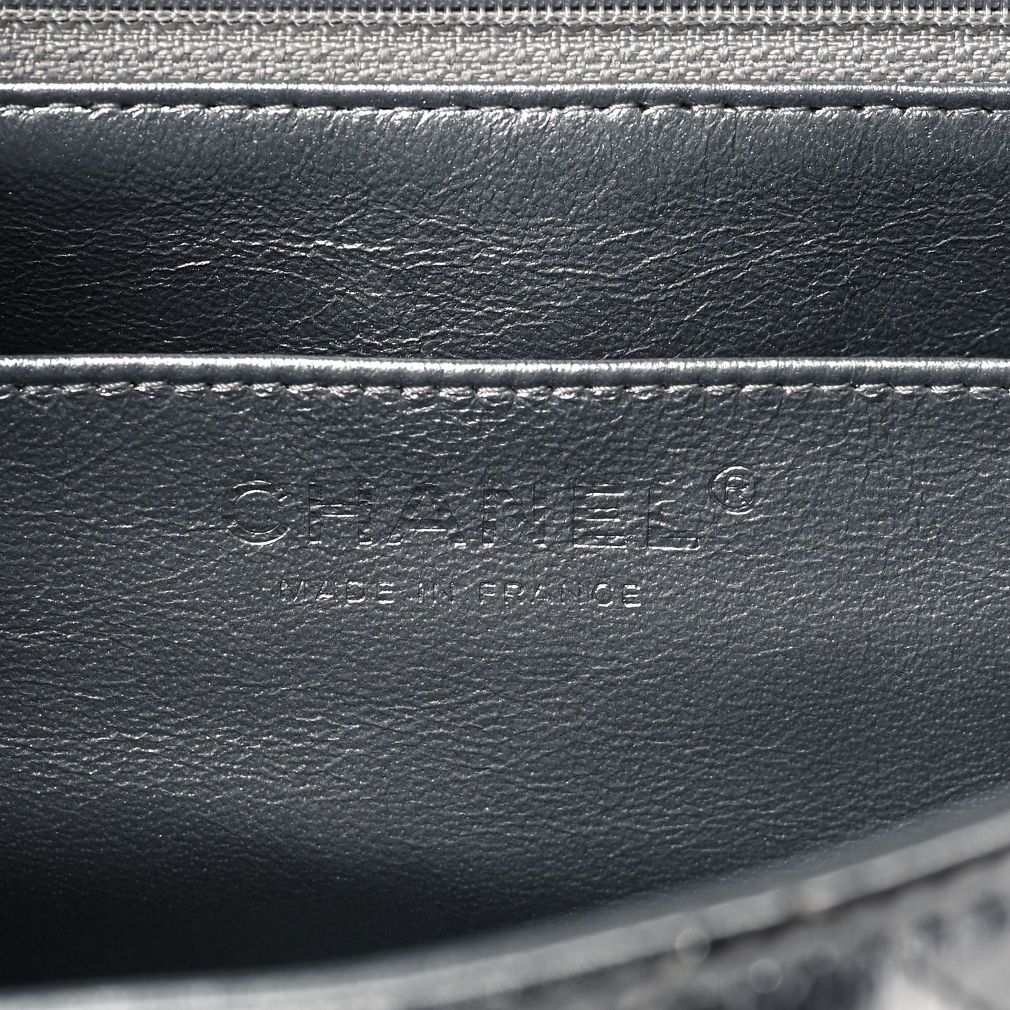 Metallic Aged Calfskin Quilted Jumbo Single Flap Silver