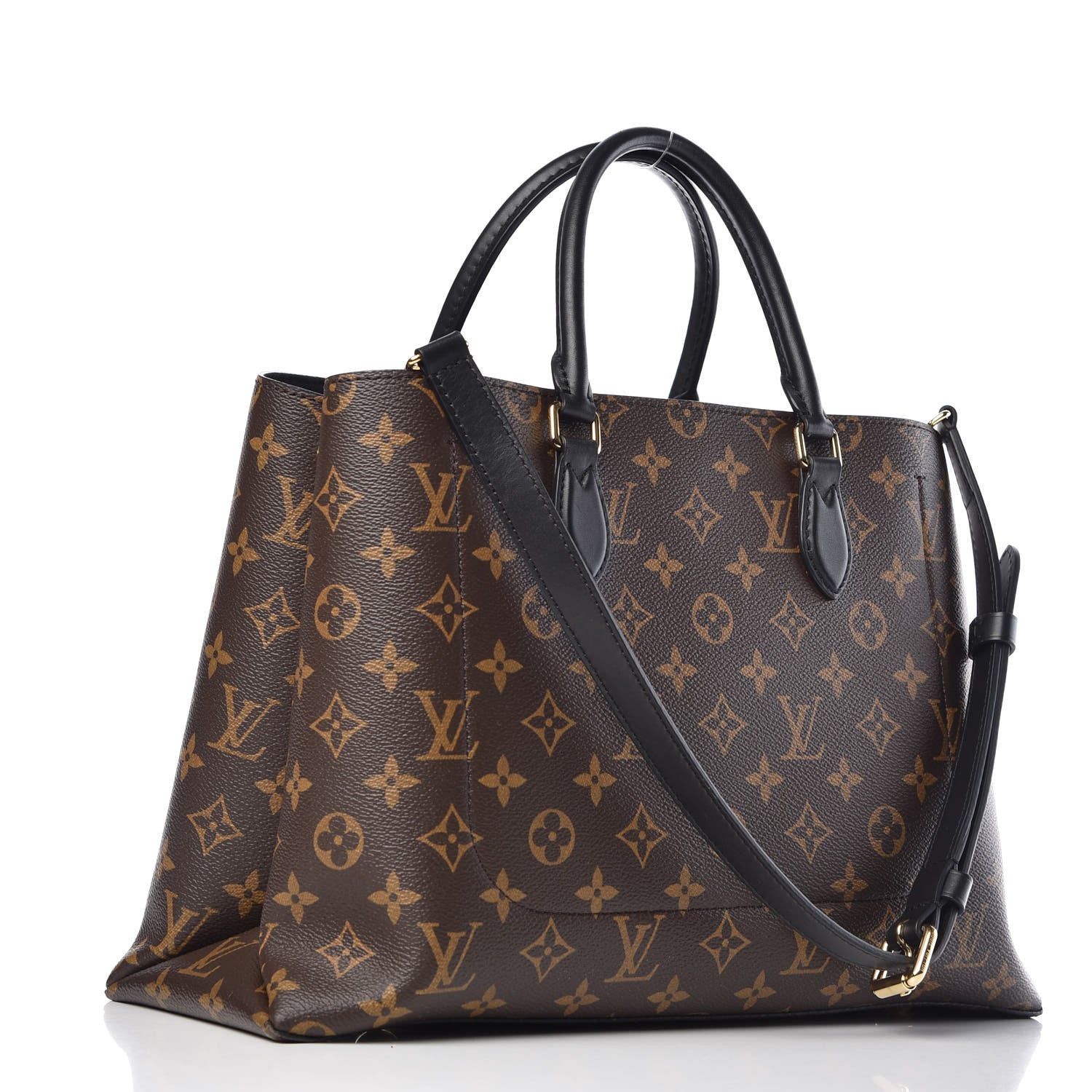 Louis Vuitton Monogram Flower Tote Black 4 of 9