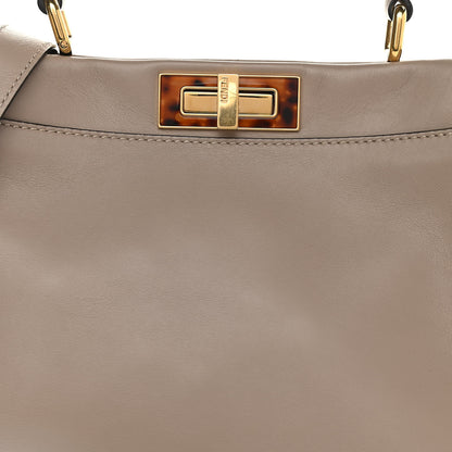 Fendi Vitello Seta Plexiglass Tortoise Medium Peekaboo Iconic Satchel Tortora 9 of 13