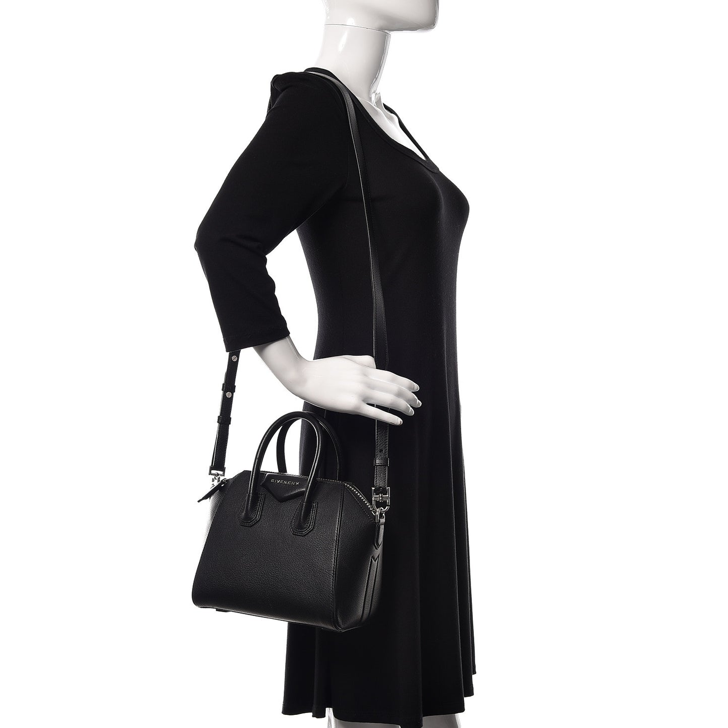 Sugar Goatskin Mini Antigona Black