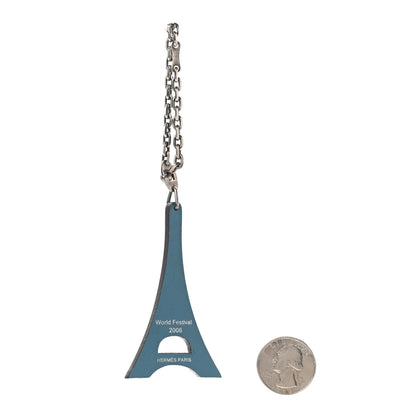 Hermes Tadelakt Eiffel Tower 2006 World Festival Key Chain Bag Charm 2 of 3