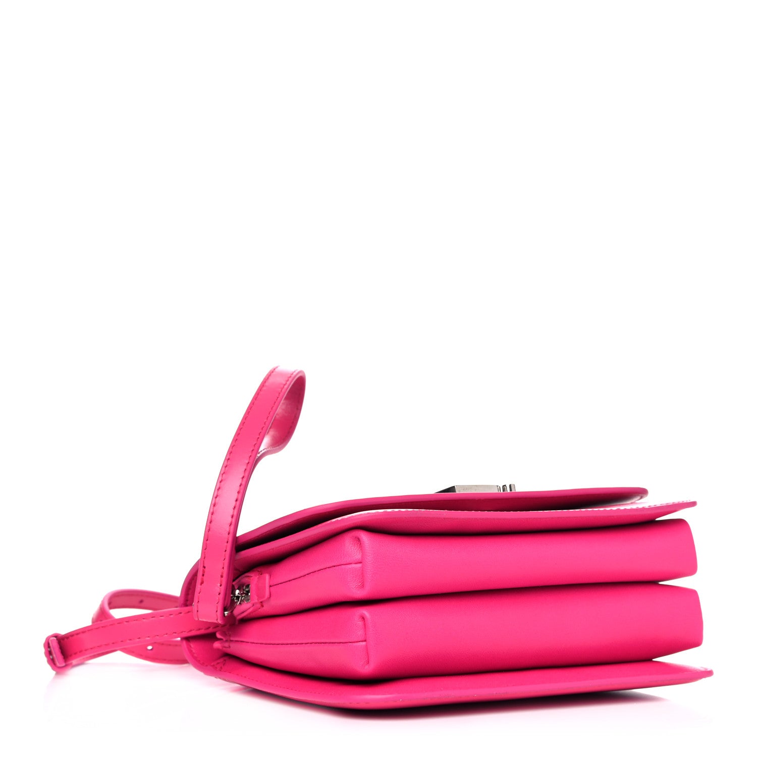 Balenciaga Shiny Box Calfskin Small B Bag Acid Fuchsia 4 of 10