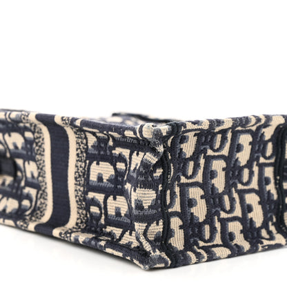 Christian Dior Oblique Mini Book Tote Phone Bag Blue 9 of 13