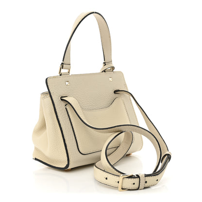 Valentino Garavani Pebbled Calfskin Small Joylock Satchel Ivory 3 of 10