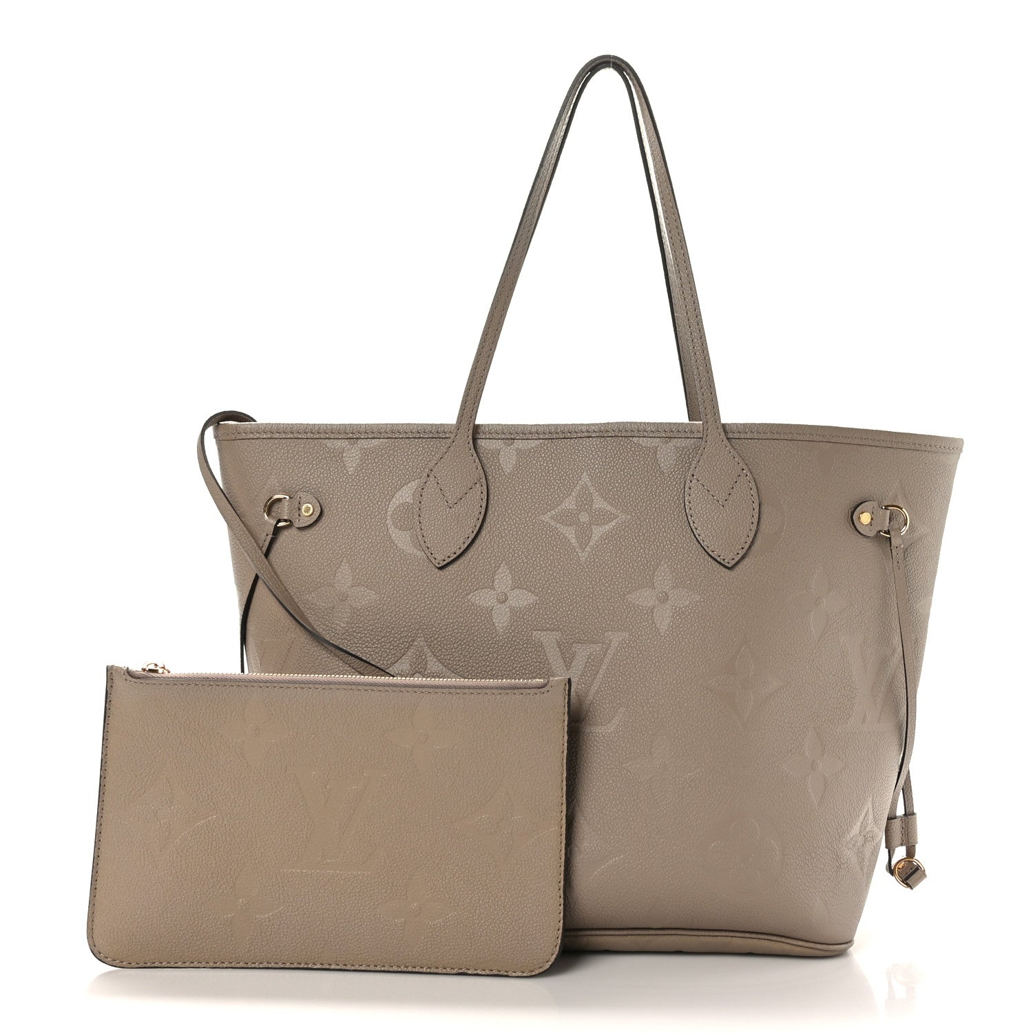 Louis Vuitton Empreinte Monogram Giant Neverfull MM Tourterelle 3 of 9