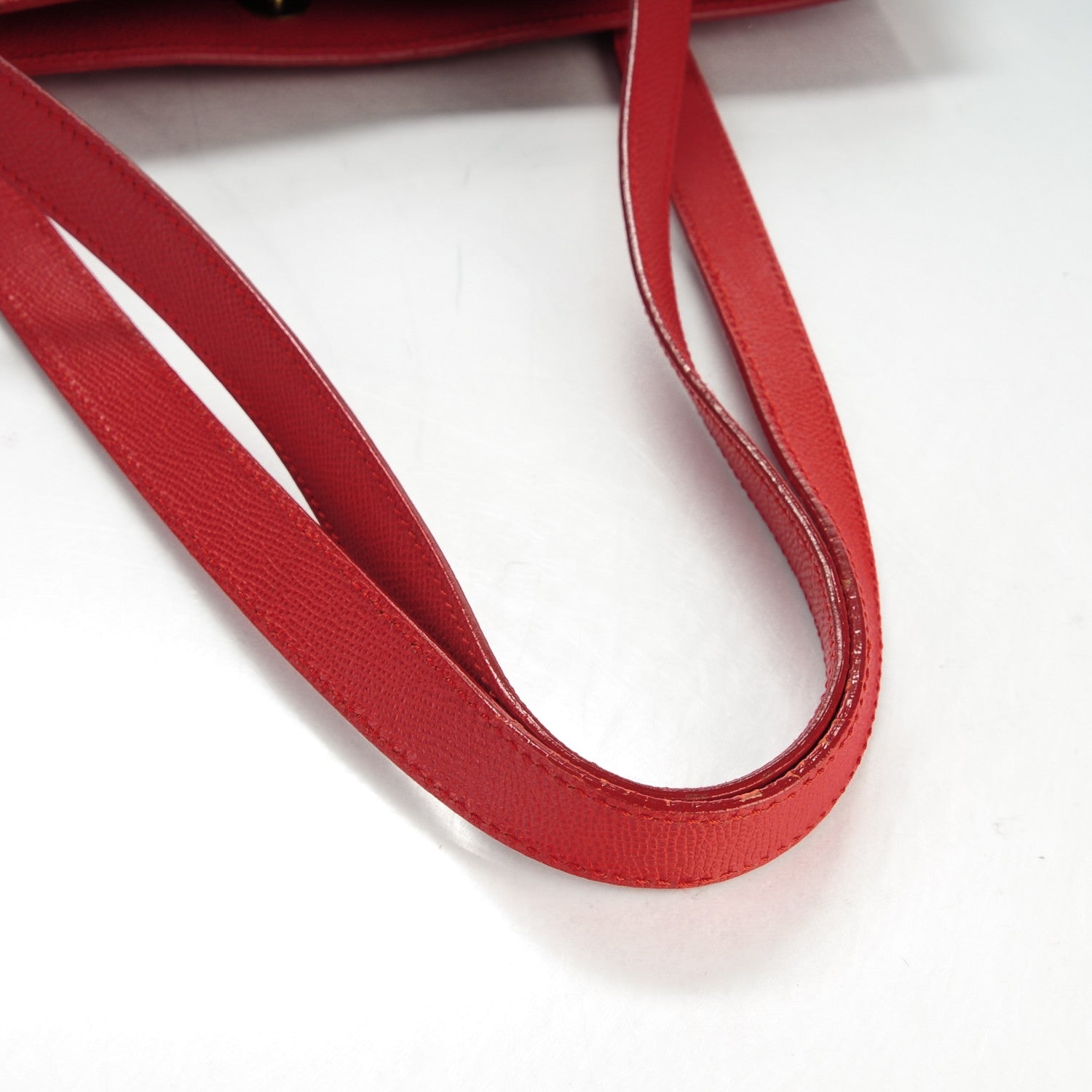 Chanel Grained Calfskin Shopping Tote Red 12 of 12