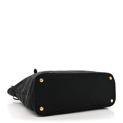 Prada Tessuto Nylon Saffiano Tote Black 4 of 11