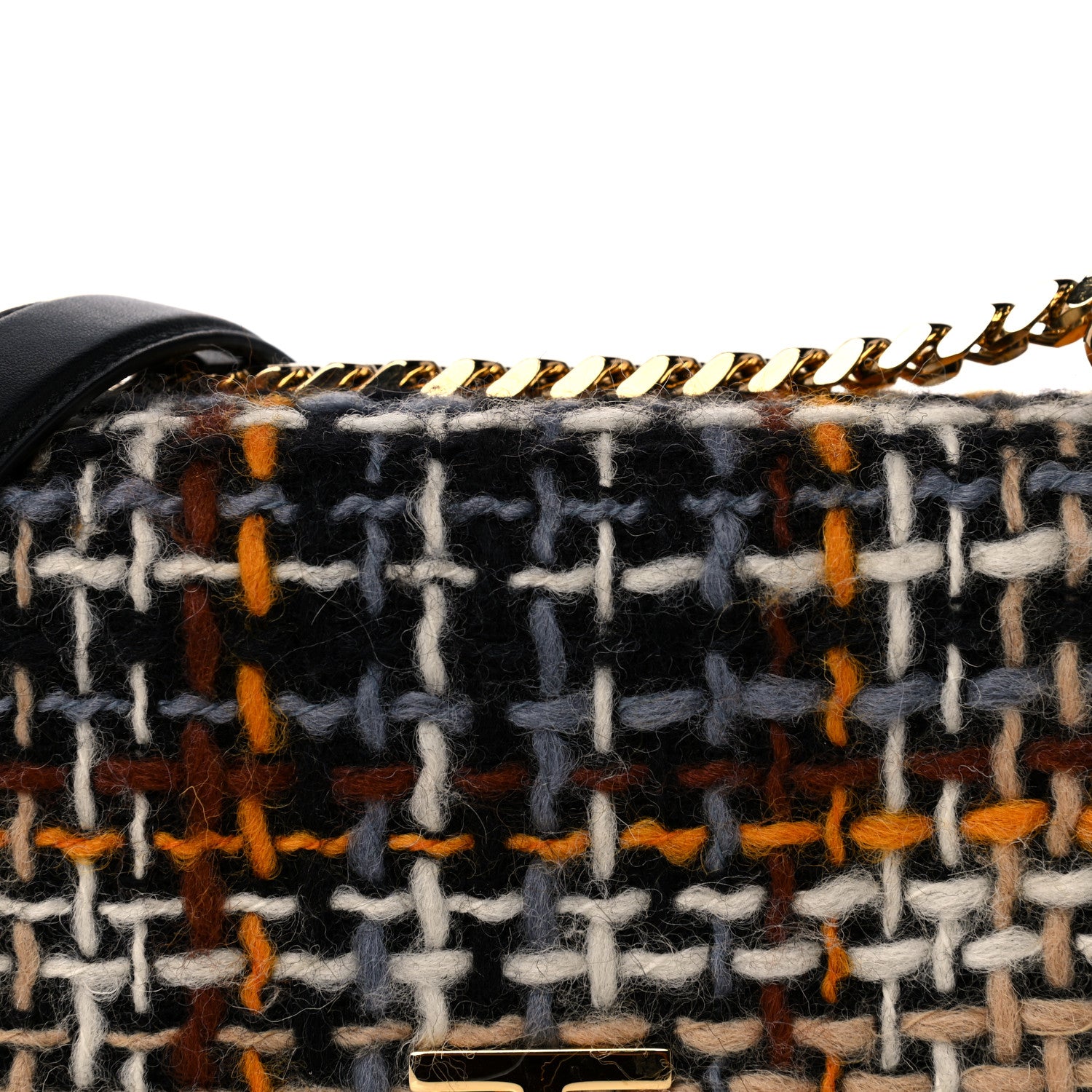 Burberry Tweed Lola Bag Black 9 of 12