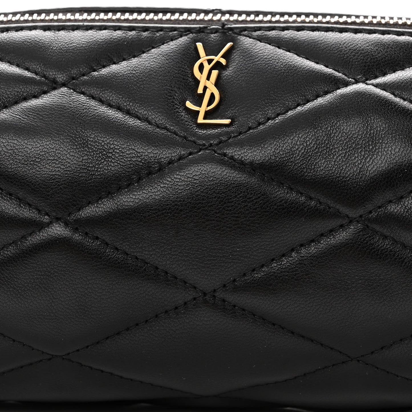 Lambskin Monogram Mini Sade Tube Bag Black