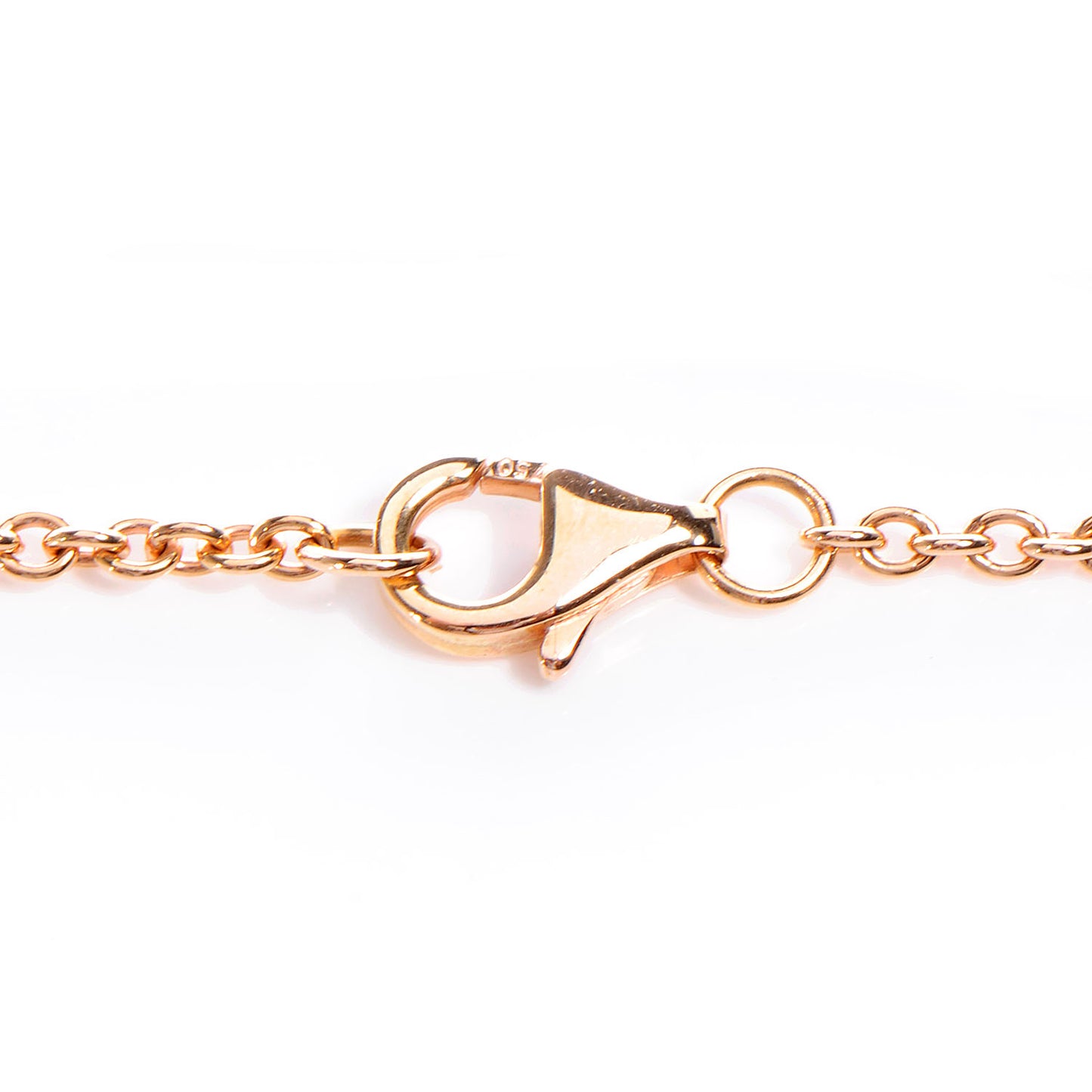 18K Pink Gold Interlocking LOVE Necklace