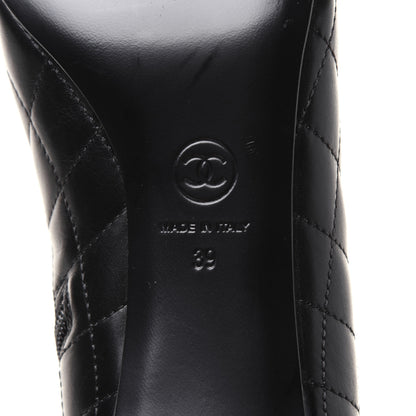 Chanel Calfskin Quilted Cap Toe Short Boots 39 Black 6 of 13