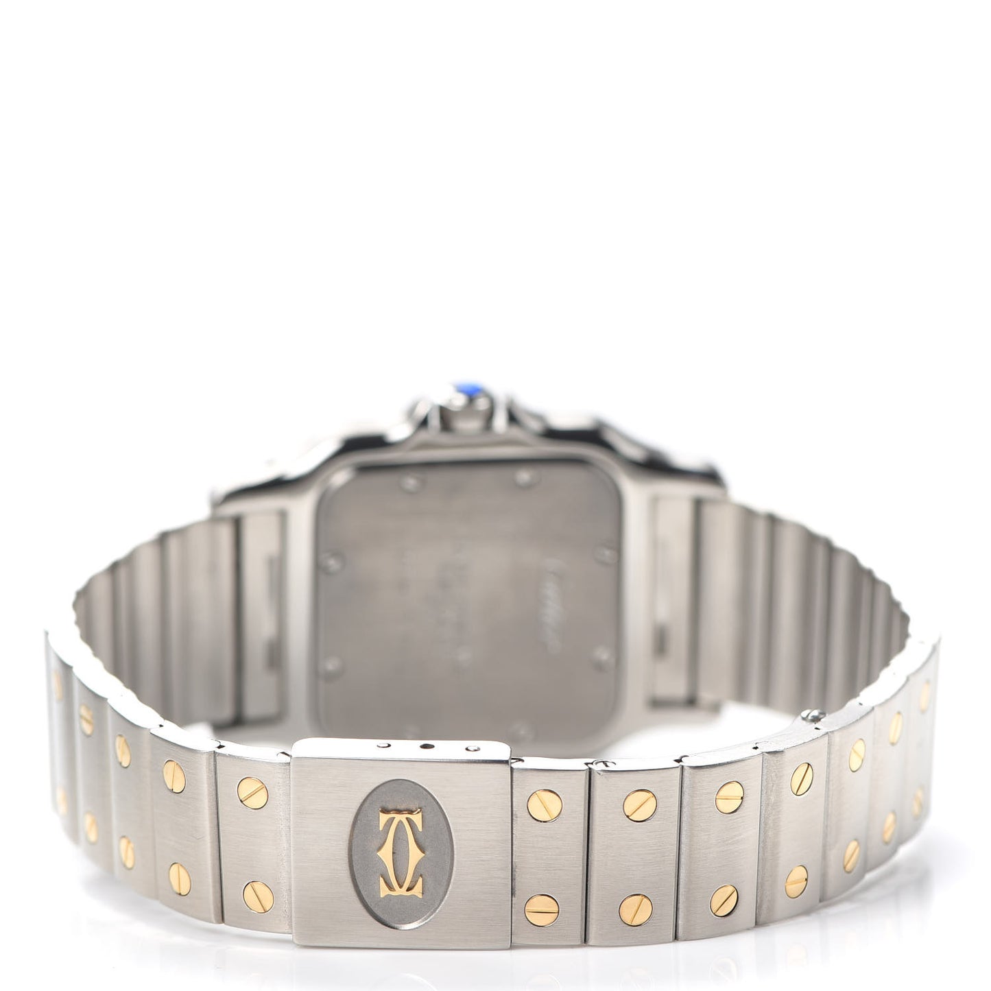 Stainless Steel 18K Yellow Gold 29mm Santos De Galbee Quartz Watch