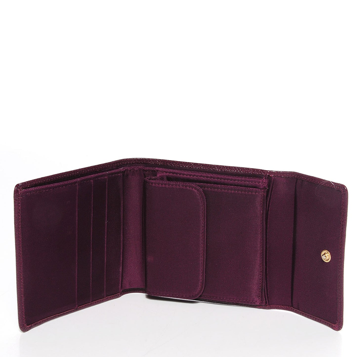 Goatskin Compact Malice Wallet Violet