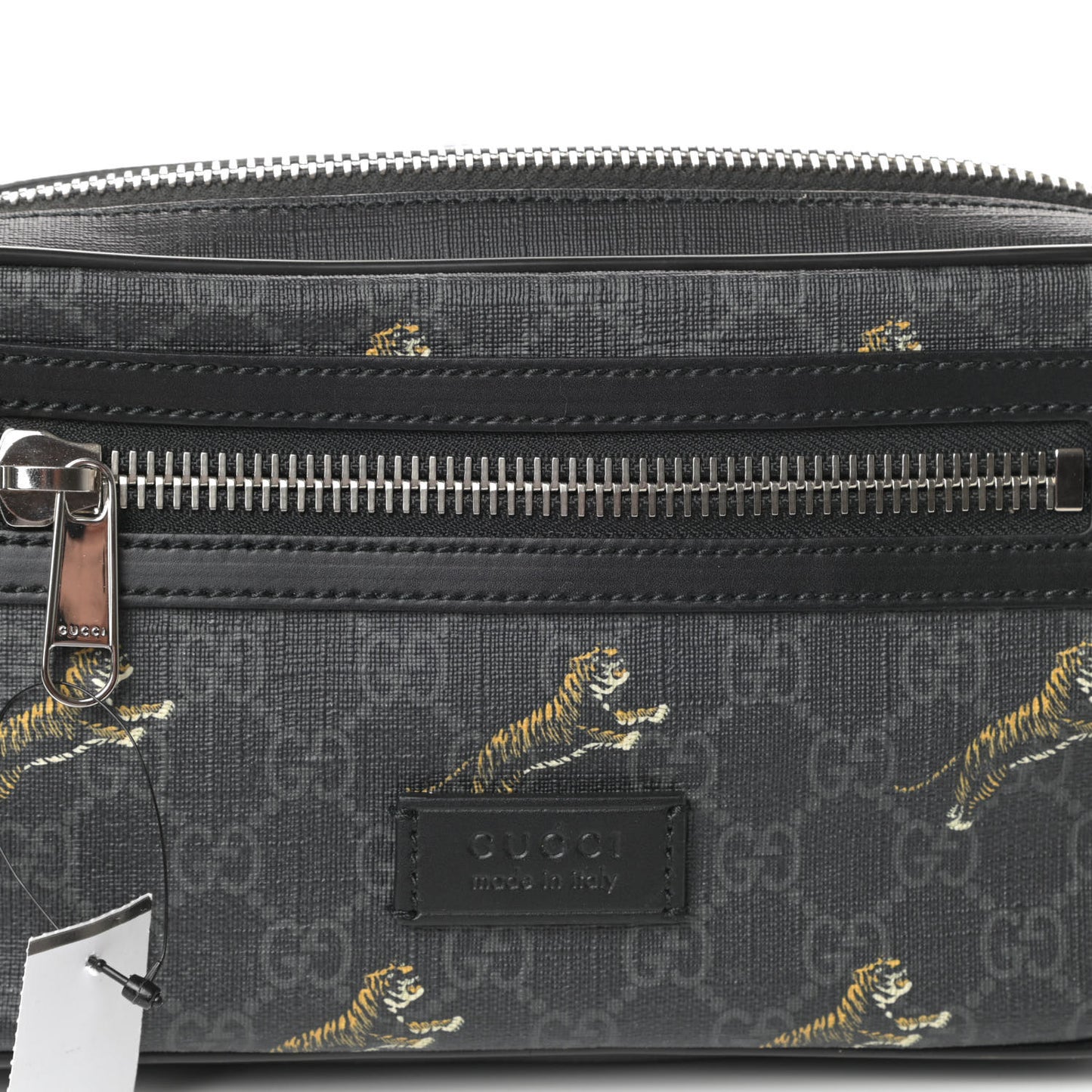 Soft GG Supreme Monogram Tigers Belt Bag Black Multicolor