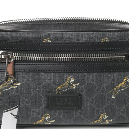 Gucci Soft GG Supreme Monogram Tigers Belt Bag Black Multicolor 7 of 9