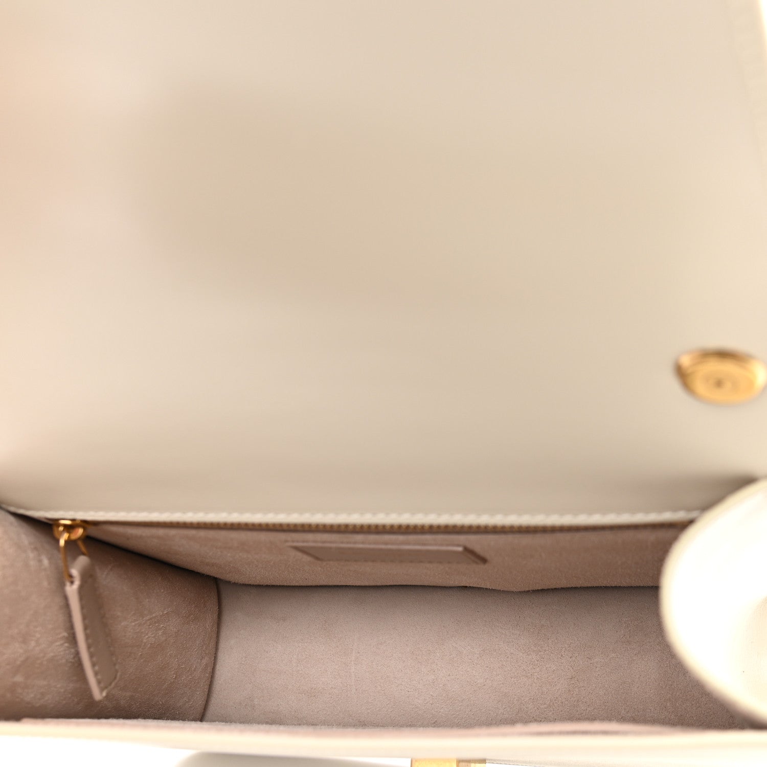 Saint Laurent Smooth Calfskin Carre Satchel Blanc Vintage 5 of 9