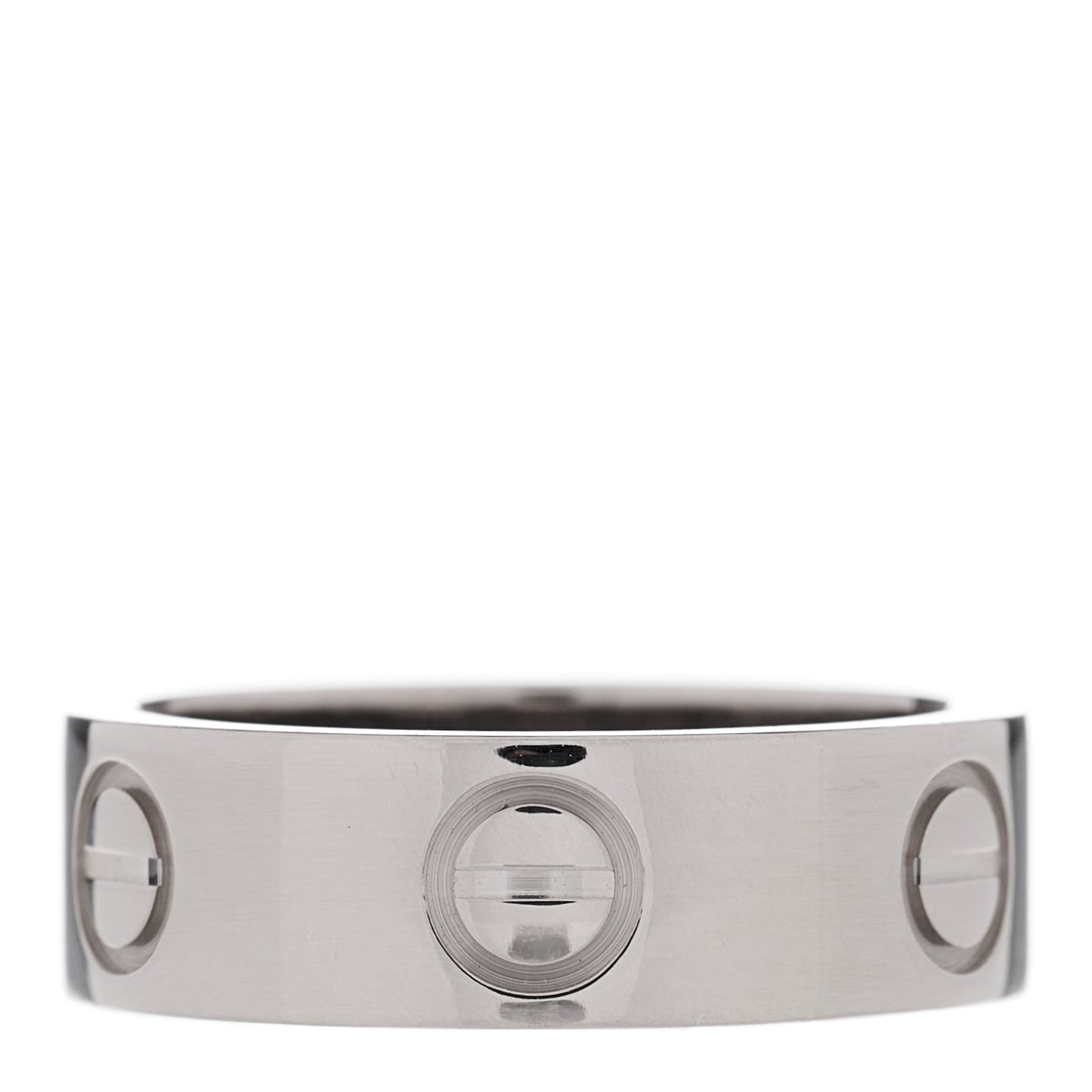 18K White Gold 5.5mm LOVE Ring 48 4.5