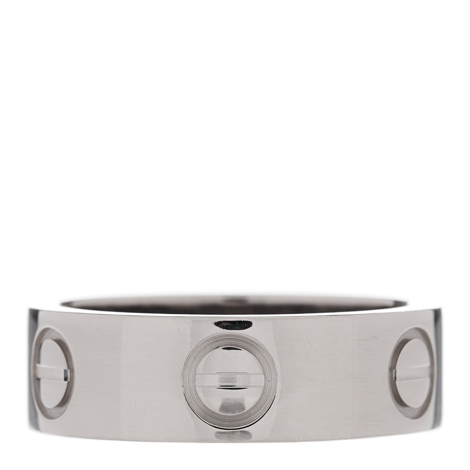 Cartier 18K White Gold 5.5mm LOVE Ring 48 4.5 3 of 4