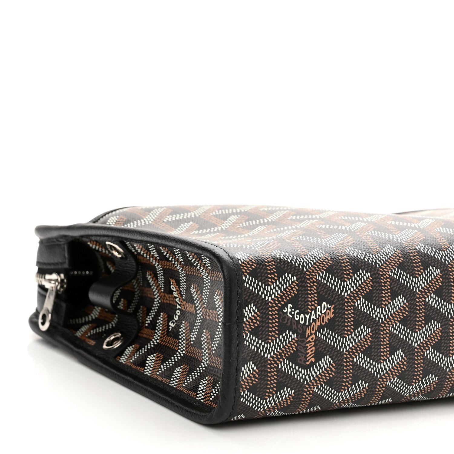 Goyard Goyardine Jouvence MM Toiletry Pouch Black 8 of 9