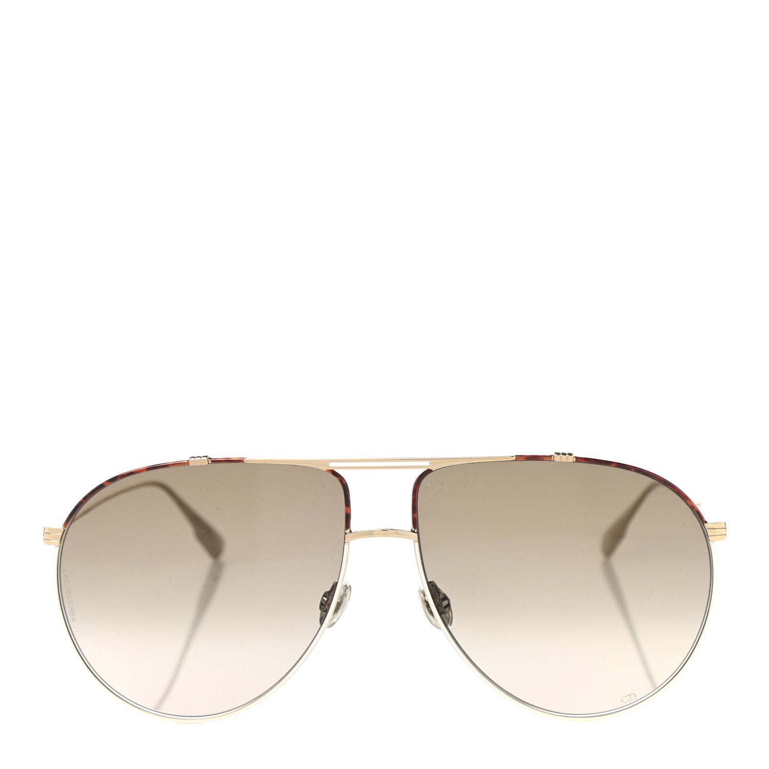 Christian Dior Metal Monsieur 1 Sunglasses Light Gold Havana 2 of 10