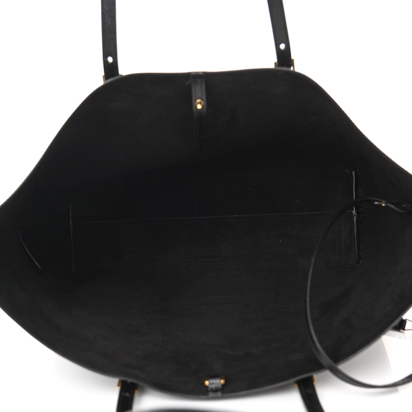 Calfskin Large Shopping Tote Black