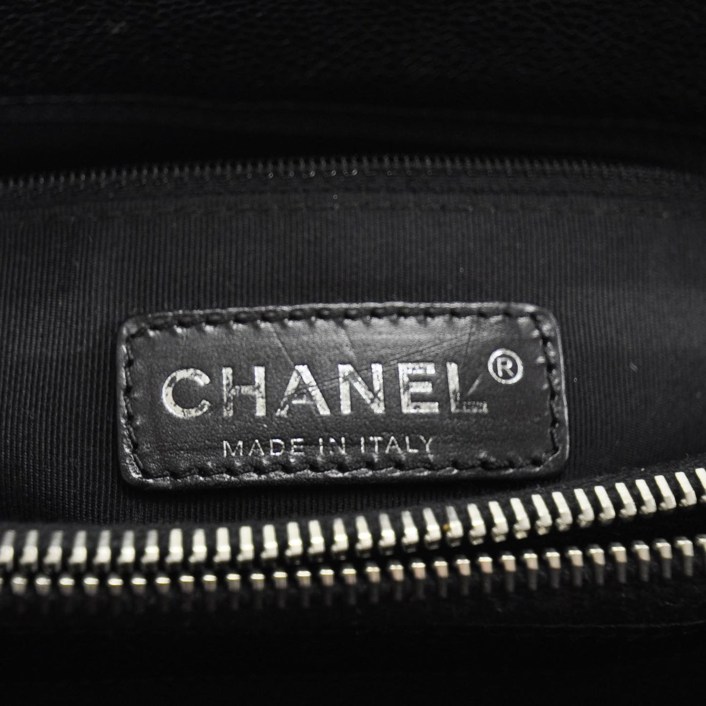 Caviar Quilted Grand Shopping Tote GST Black