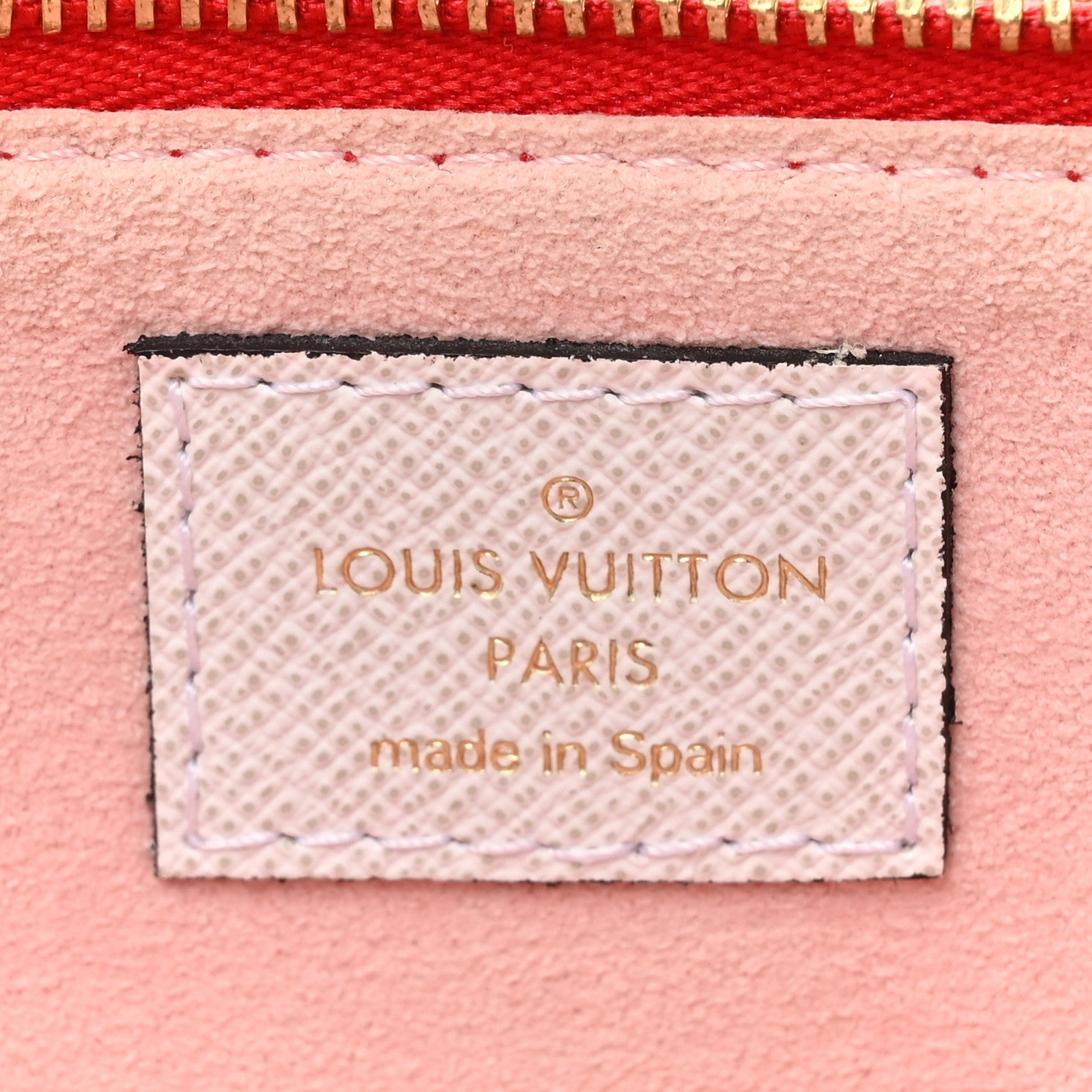 Louis Vuitton Monogram Giant Double Zip Pochette Rouge 7 of 14