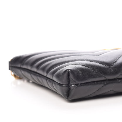 Gucci Calfskin Matelasse Mini GG Marmont Chain Bag Black 7 of 9