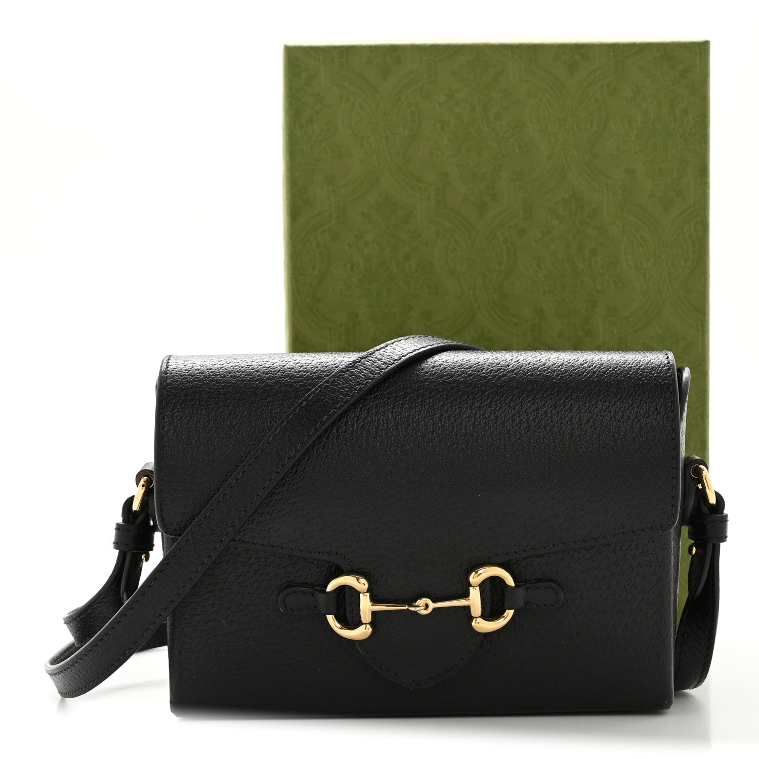 Gucci Calfskin Horsebit 1955 Shoulder Bag Black 17 of 17