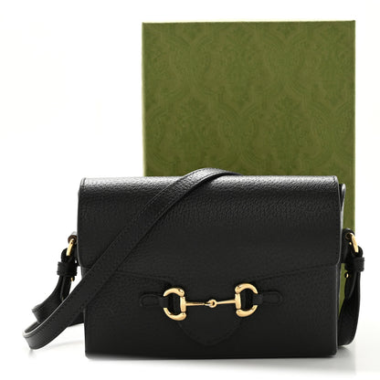 Gucci Calfskin Horsebit 1955 Shoulder Bag Black 17 of 17