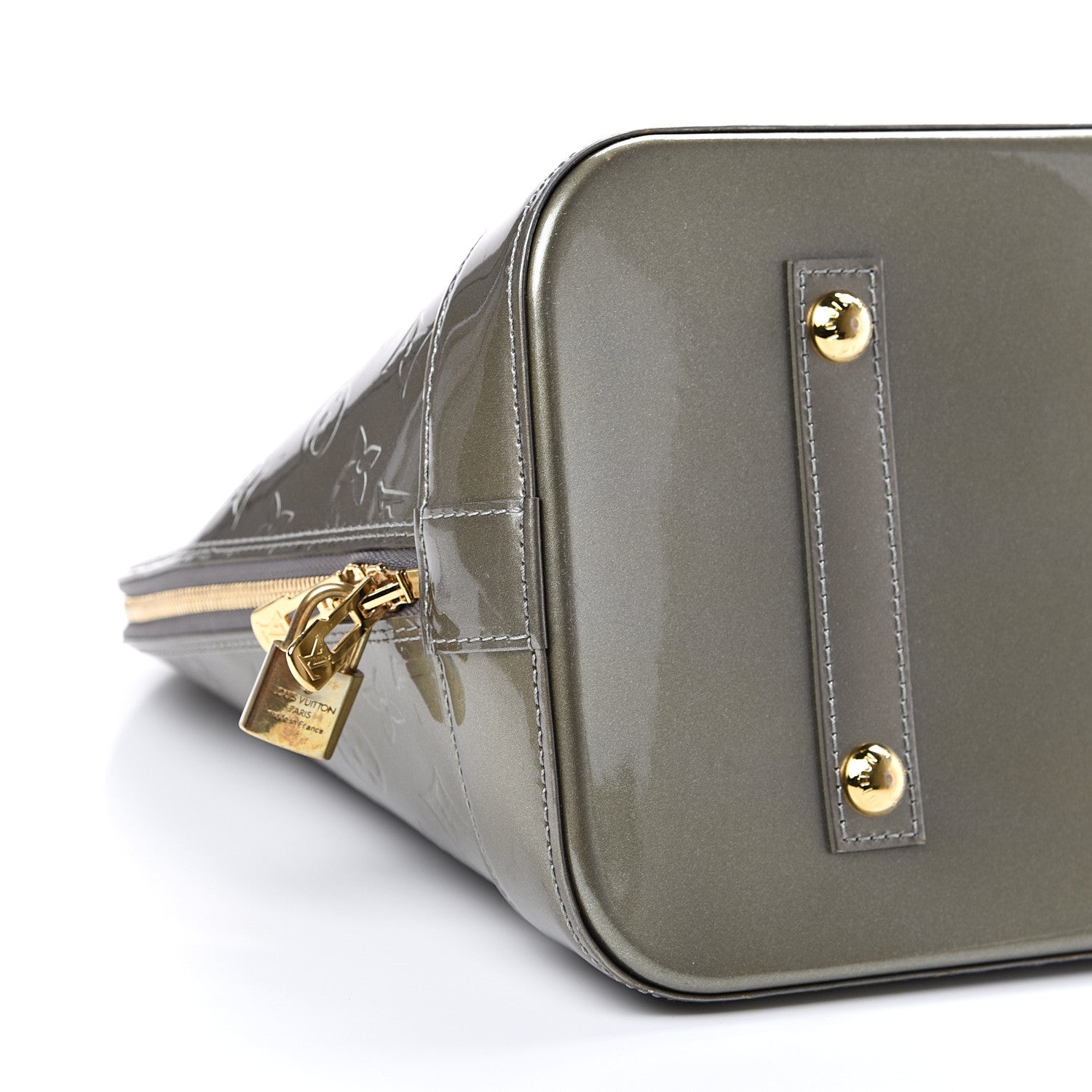 Louis Vuitton Vernis Alma GM Gris Art Deco 10 of 12
