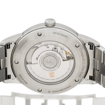 Tiffany Stainless Steel 40mm CT60 3-Hand Automatic Watch 4 of 4