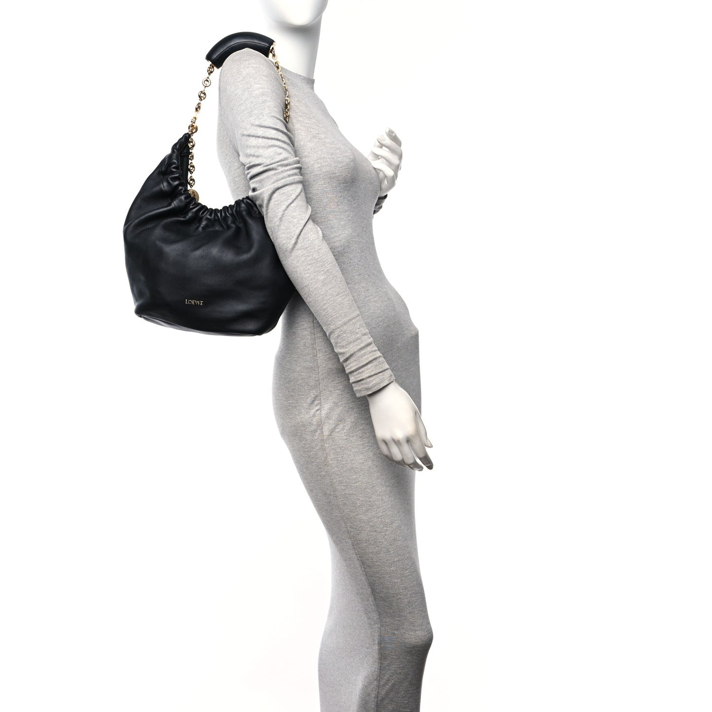 Nappa Small Squeeze Bag Black