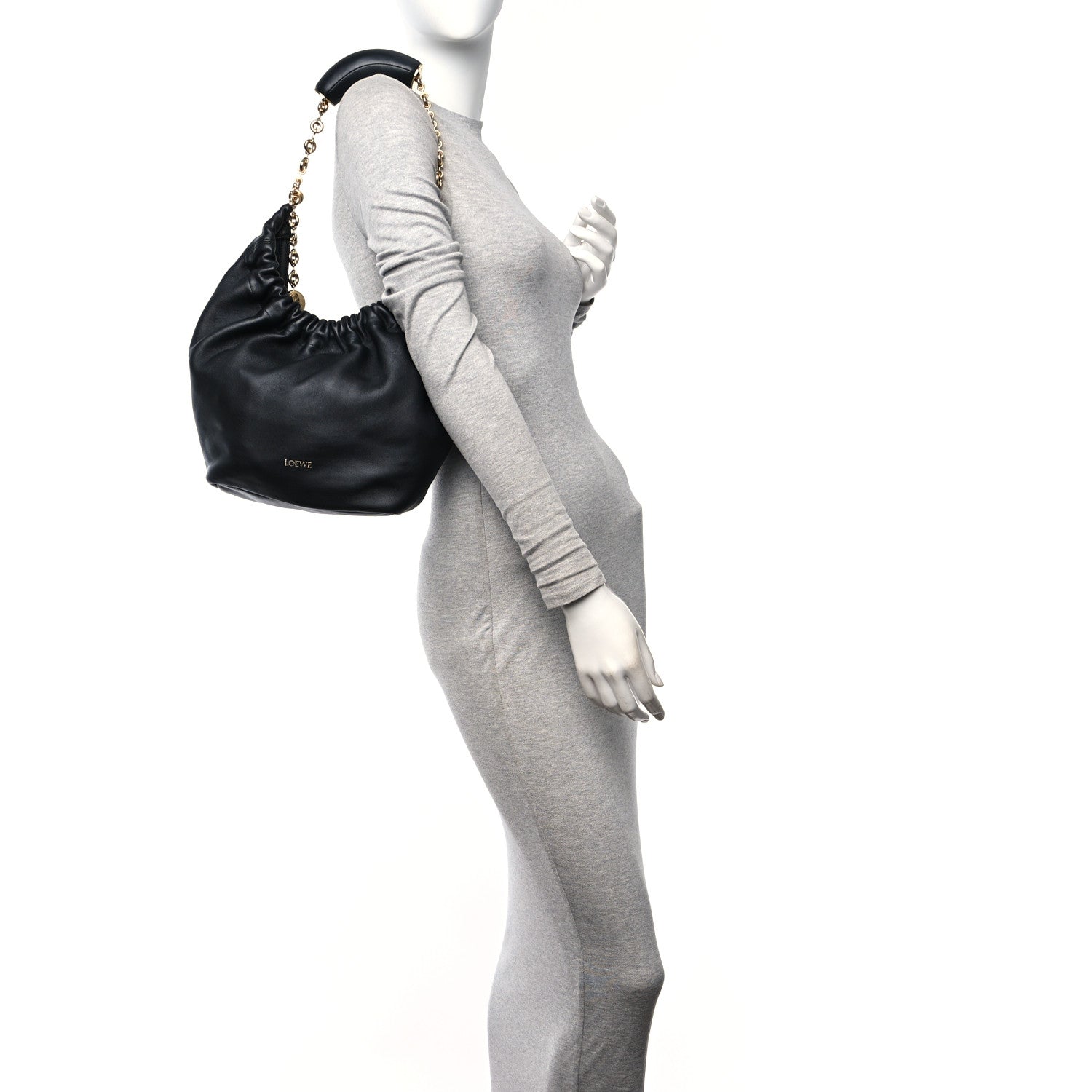 Loewe Nappa Small Squeeze Bag Black 2 of 9
