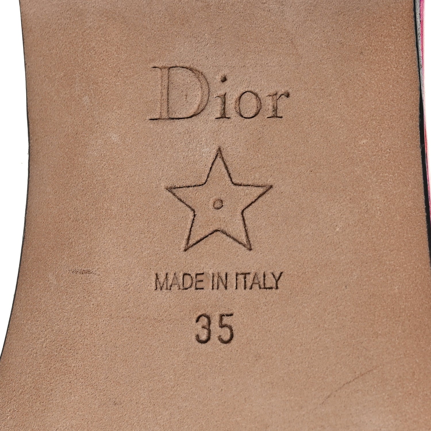 Christian Dior Canvas D-Flower Pop Embroidered Dway Flat Slide Sandals 35 Pink Purple Multicolor 8 of 8