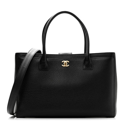Chanel Calfskin Cerf Executive Shopper Tote Black 1 of 10