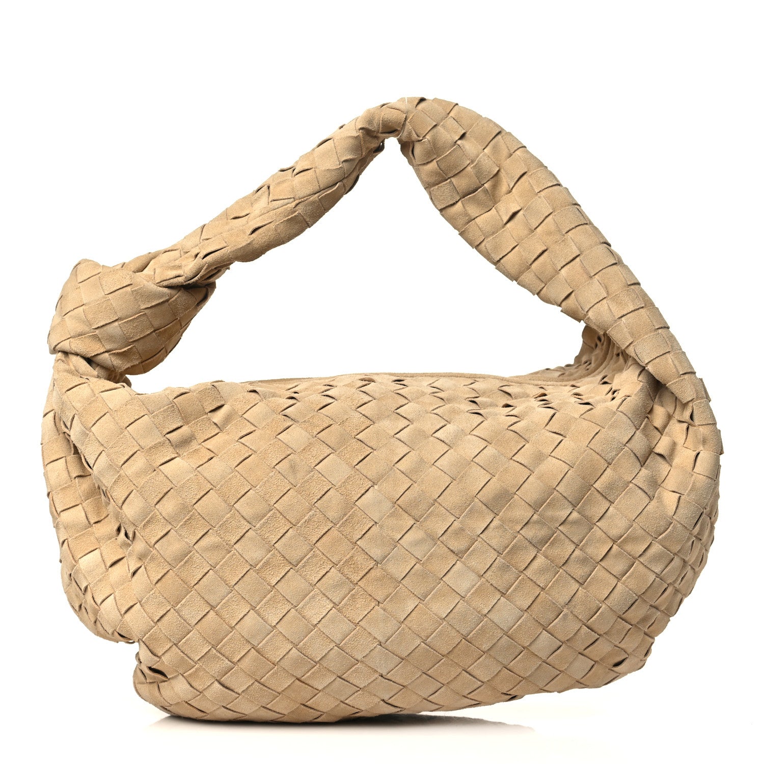 Bottega Veneta Suede Intrecciato Small Jodie Sand 1 of 9