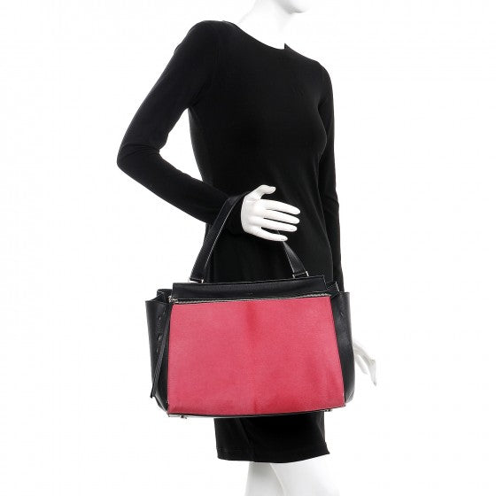 Celine Pony Hair Medium Edge Shoulder Bag Pink 2 of 16