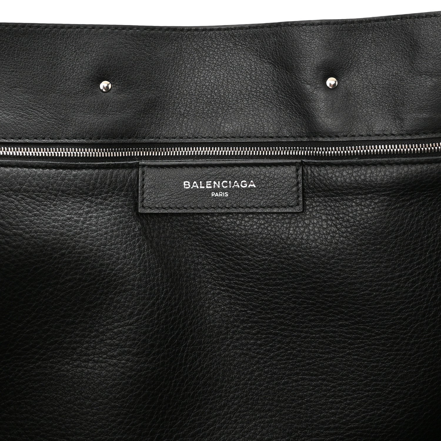 Balenciaga Veau Papier B4 Zip Around Tote Black 6 of 10