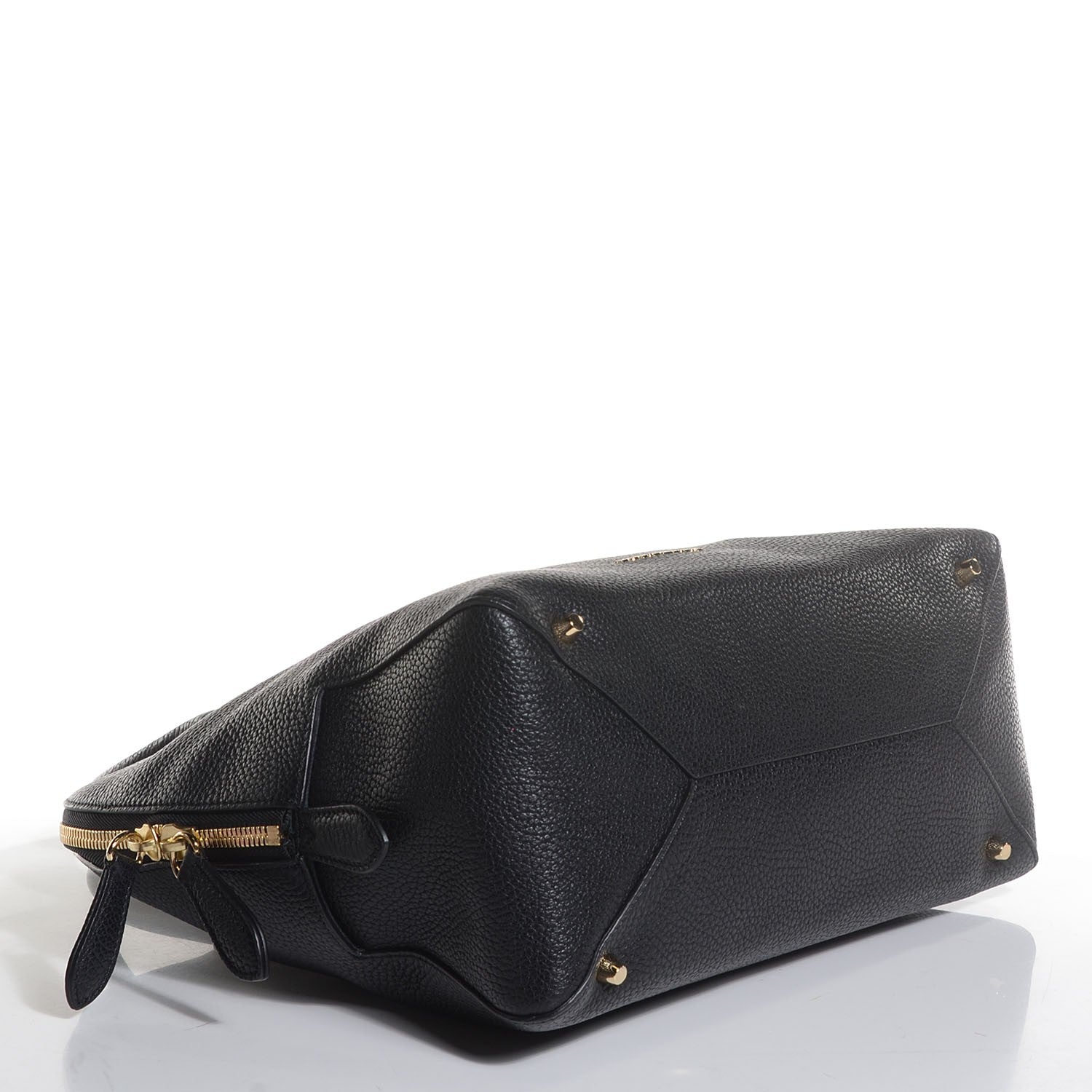 Burberry London Grainy Calfskin Medium Greenwood Bowling Bag Black 16 of 24