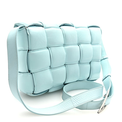 Bottega Veneta Paper Calfskin Maxi Intreccio Padded Cassette Crossbody Bag Ice 3 of 9
