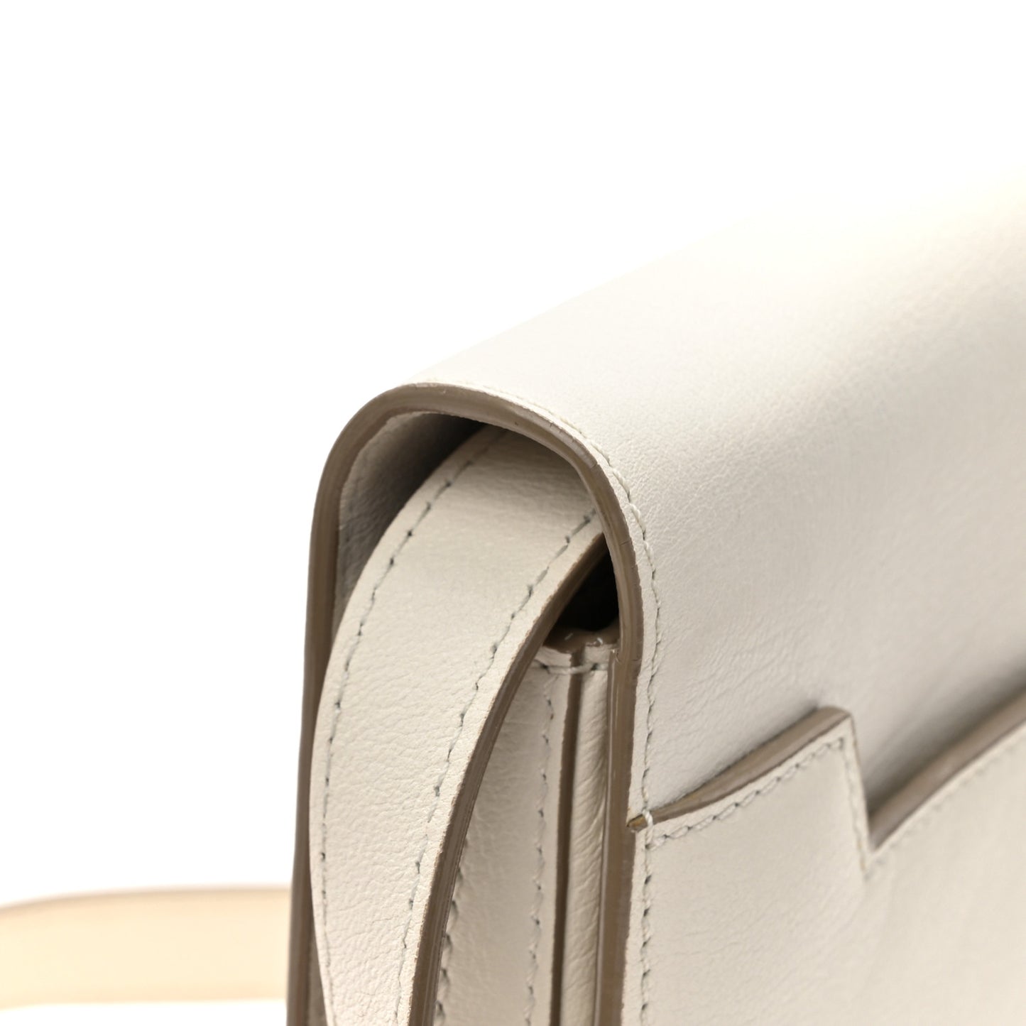 Goatskin Natalia Medium Shoulder Bag Chalk