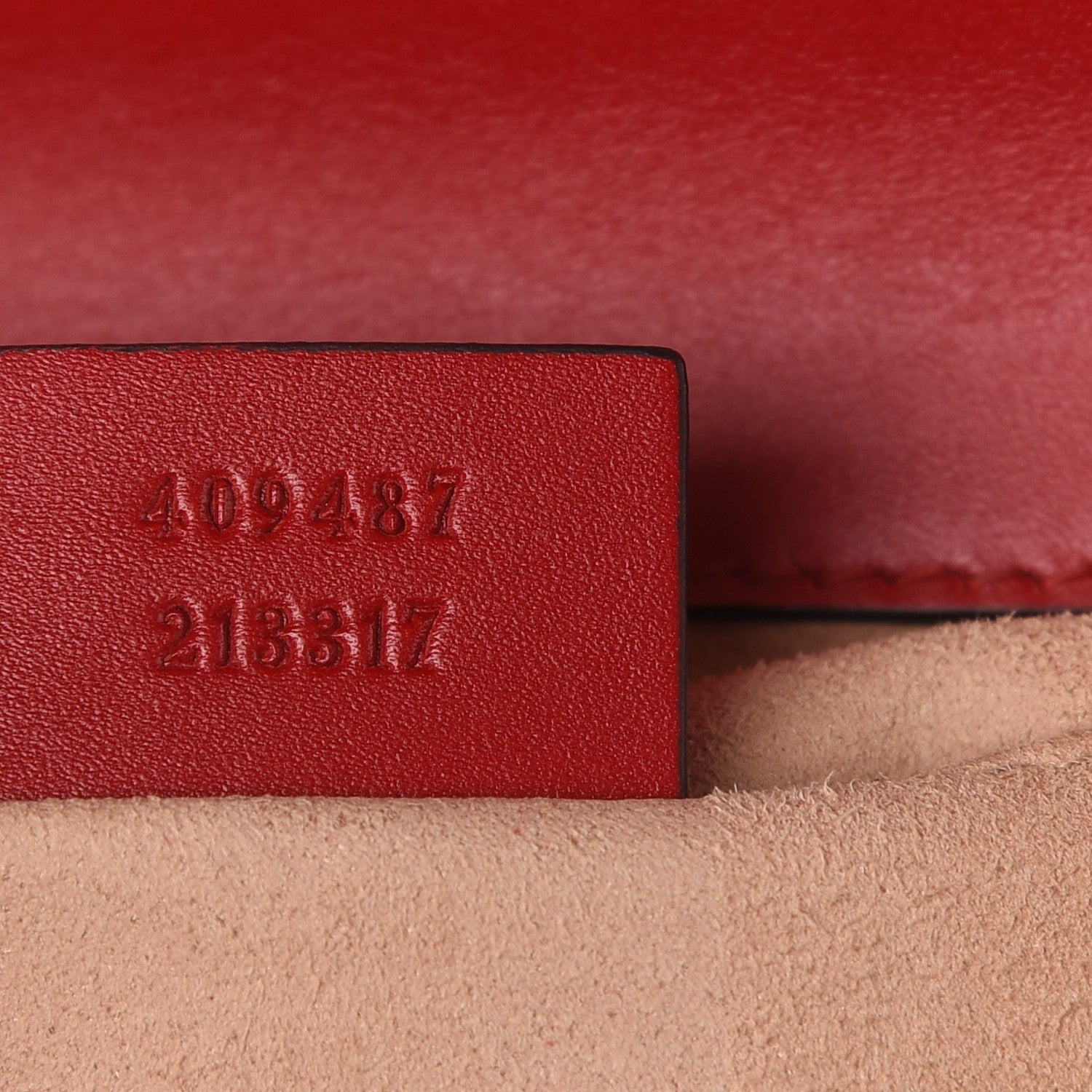 Gucci Guccissima Small Padlock Shoulder Bag Hibiscus Red 7 of 9