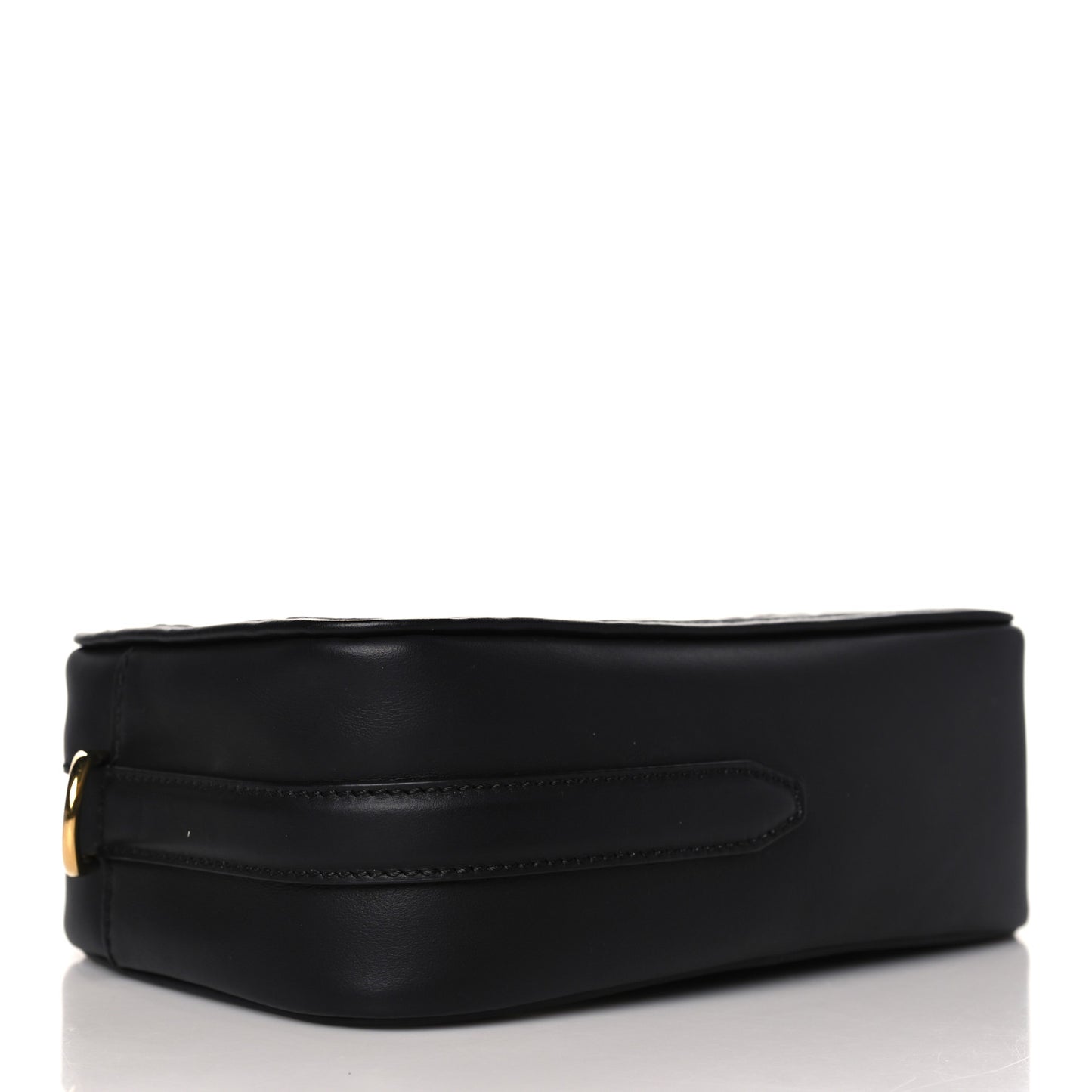 Vitello Century F is Fendi Bi-Color FF 1974 Embossed Camera Case Maya Black