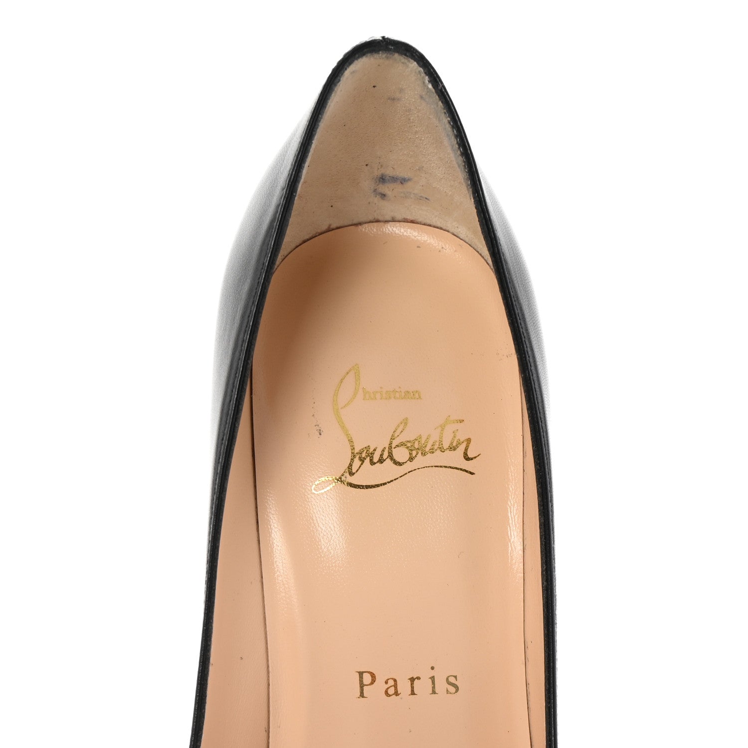 Christian Louboutin Kid Decollete 554 100 Pumps 36 Black 8 of 9