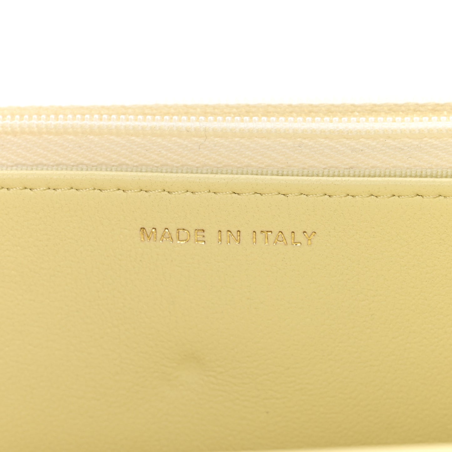 Lambskin Quilted CC Camellia Crush Wallet on Chain WOC Light Yellow