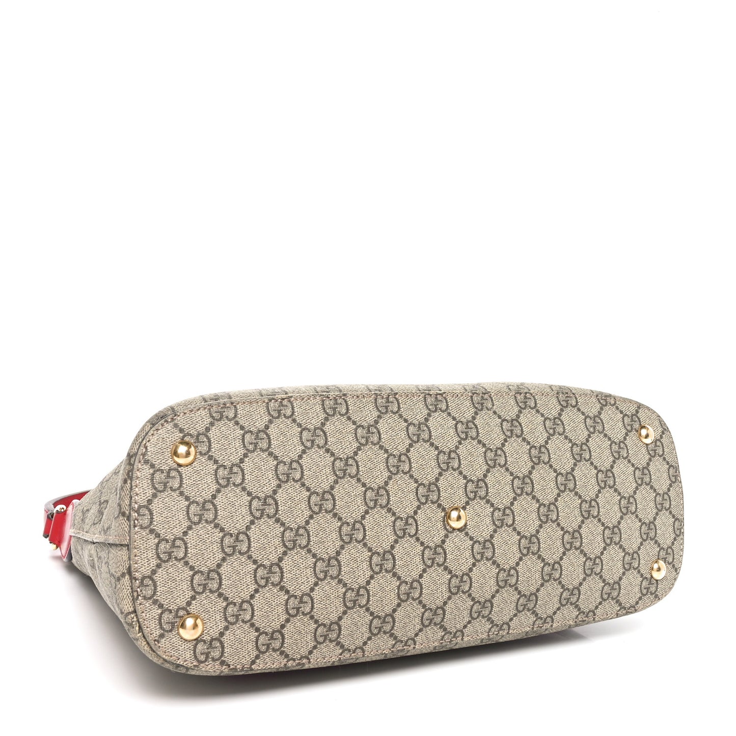 GG Supreme Monogram Linea A Hobo Red