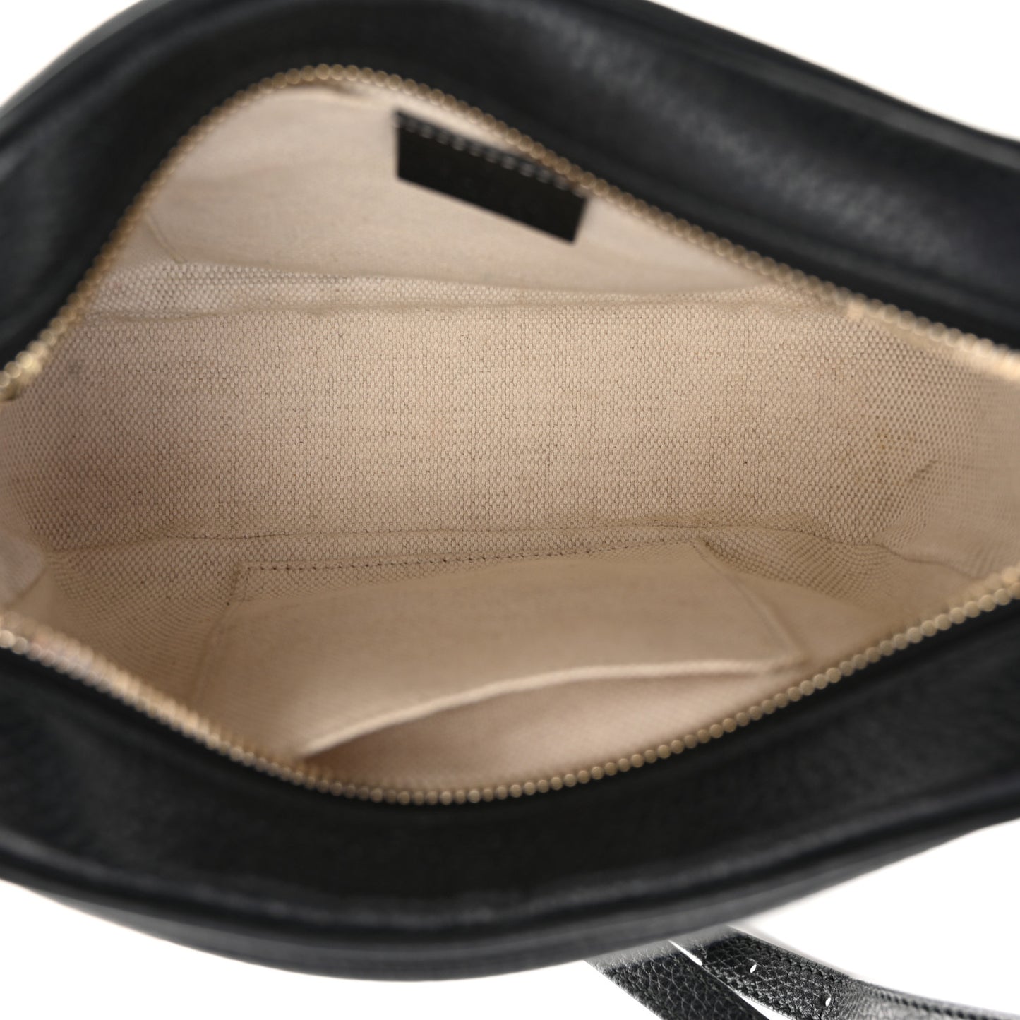 Pebbled Calfskin Small Soho Disco Bag Black