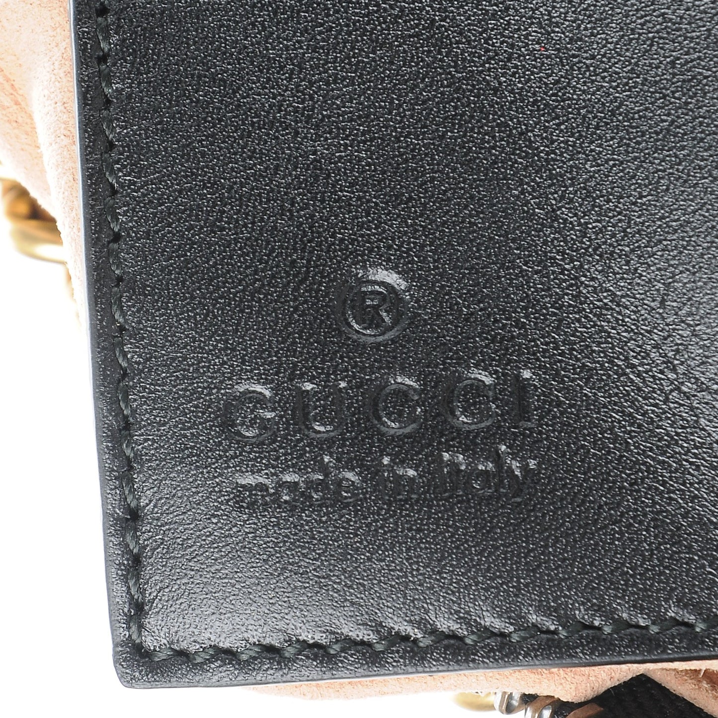 Calfskin Matelasse Printed Mini GucciGhost GG Marmont Chain Bag Black New Acquamarine