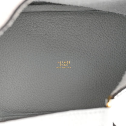 Hermes Taurillon Clemence Picotin Lock 18 PM Bleu Pale 5 of 12